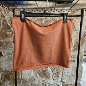 Anthropologie Rust Tube Top